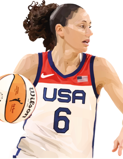 Sue Bird avec le maillot des états-unis