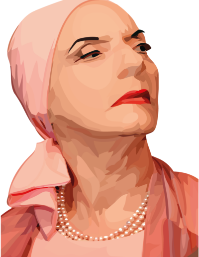 Alicia Alonso qui regarde l'horizon