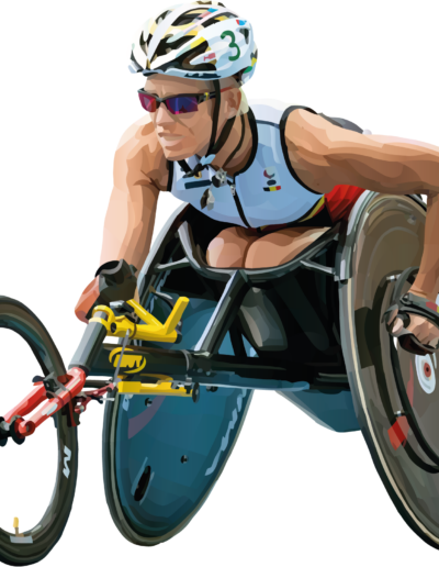 Marieke Vervoot en train de se préparer