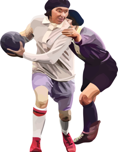 Marie Houdré en train de se faire plaquer