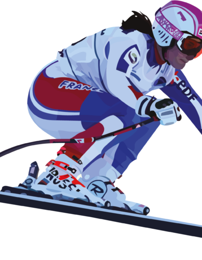 Marie Bochet qui descend