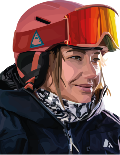 Alana Nichols en tenue de ski