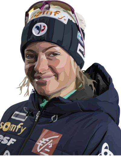 Marie Dorin Habert qui sourit