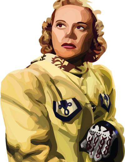 Sonja Henie en manteau