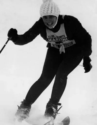 Christine Goitschel en train de skier