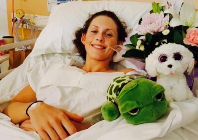 Lauren Parker hospitalisée après son accident