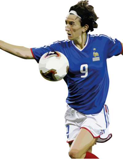 Marinette Pichon avec le ballon