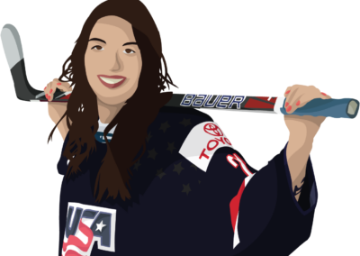 Hilary Knight en tenue de l'équipe des Etats-Unis