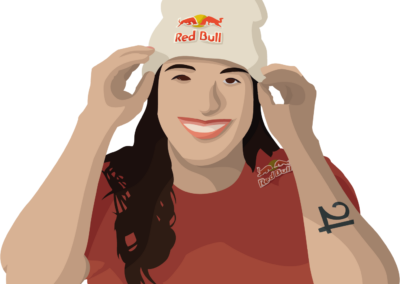 Hilary Knight avec son bonnet red bull