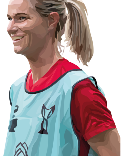 Amandine Henry à l'échauffement