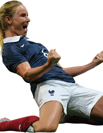 Amandine Henry célèbre son but